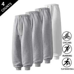 4-Pack Men’s Classic Straight Fit Pants – Stretchy, Comfortable, Casual for Everyday Wear