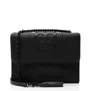 Pre-owned Tory Burch Leather Crossbody Bags Matte Fleming Medium Shoulder Bag