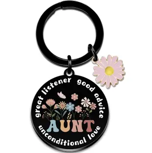 Aunt Gifts Auntie Keychain Aunt Birthday Gifts for Aunts From Niece Auntie Gift for Women Pregnancy Announcement for Aunts Thanksgiving Christmas Mothers Day Gift for Her Promoted to Aunties Key Ring
