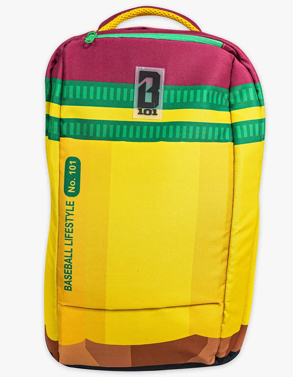 BASEBALL LIFESTYLE 101 Pencil Backpack, Yellow BASEBALL LIFESTYLE 101 Pencil Backpack, Yellow