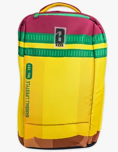 BASEBALL LIFESTYLE 101 Pencil Backpack, Yellow BASEBALL LIFESTYLE 101 Pencil Backpack, Yellow