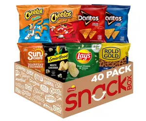 Frito-Lay Fun Times Mix Variety Pack 40 Pack Snack Box Featuring Cheetos Doritos Lay's & More 8 Different Varieties for Lunch After School Snacks or Party Refreshments