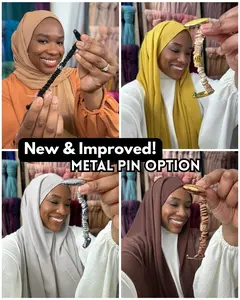 2-Pack! The Stretchy Hijab Double Pin (Satin-lined)
