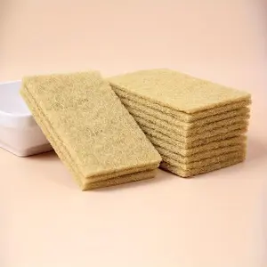 Honeycomb Sponge Scrub, 10pcs Kitchen Cleaning Sponge, Scratch Sisal Cleaning Sponges for Dishes, Pans, and Pots, Household Cleaning Tool