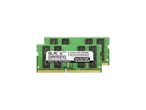 Black Diamond Memory 64GB (2 x 32GB) 260-Pin DDR4 SO-DIMM DDR4 2666 (PC4 21300) Laptop Memory Model BD32GX22666MQN28