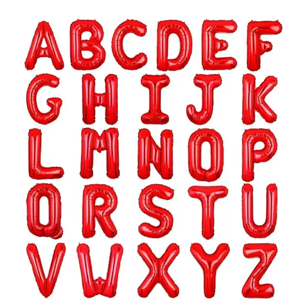 26PCS 16 Inch Foil Alphabet Letter Balloons A–Z – Gold Mylar Letter Balloons for Birthday, Wedding, Baby Shower, Graduation & Party Banner Decorations