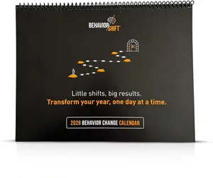 The Behavior Shift 2026 Goals Calendar | 365-Day Life Planner Gratitude Journals Office Organizer