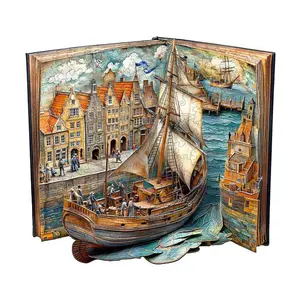 Paper channel Wooden Jigsaw Puzzle for Adults and Kids Unique Shape Animal Wood Puzzles Challenging Puzzle, Family Game Creative Gifts，Laser-Cut Durable HDF Wood Puzzle