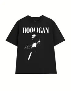 Hooligan T-shirt, Graphic tee, Fashion Cotton, Streetwear, Top Menswear Womenswear