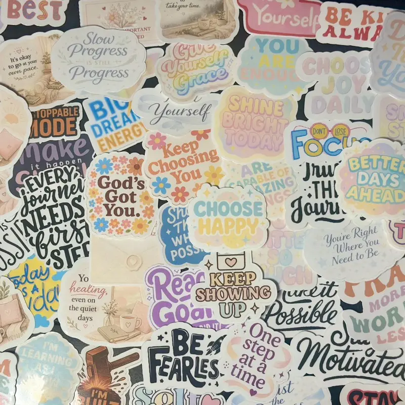 67 Motivational & Encouragement Stickers Full Collection
