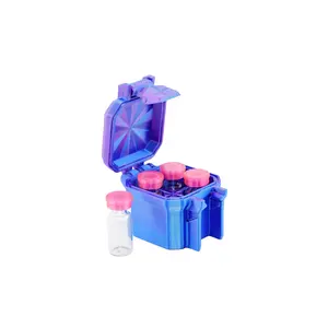 4-Slot 3 ml Vial Case | Compact Organizer | Organizer for GLP-1, Peptides, Research
