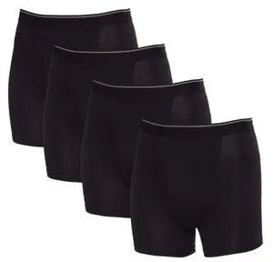 Kirkland Signature Men's Boxer Brief Pima Cotton 4 Pack Black