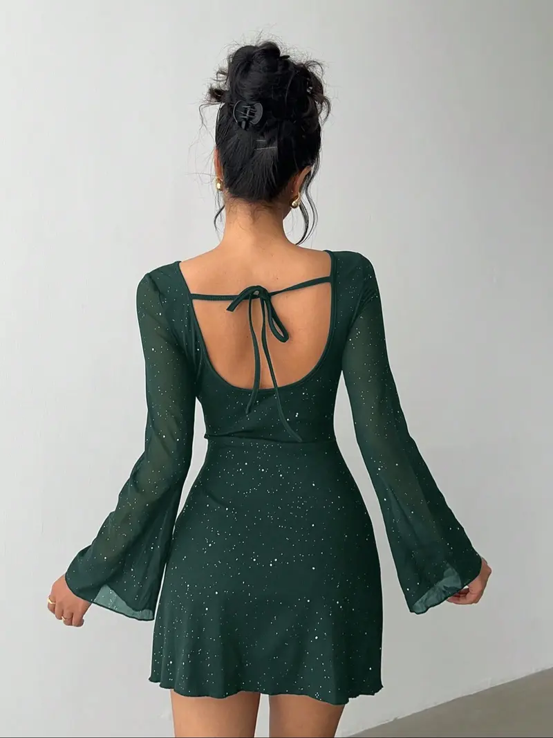 Green sequin handover dress - TikTok Shop Green sequin handover dress - TikTok Shop