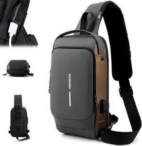 2025 Men's Crossbody Bag - Anti-Theft with Password Lock, men's gift, Christmas gift,Large Travel Bag Multi-Layer Storage, Detachable Strap, Durable & Stylish,Portable, Portable,Valentine's Day gifts