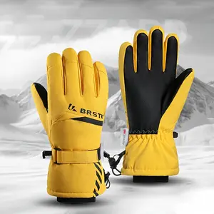 Waterproof Touchscreen Ski Gloves, Winter Dual Board Climbing Warm Gloves, Outdoor Waterproof Fleece Lined Gloves for Cold Weather