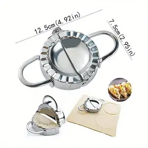SHAON Stainless Steel Dumpling And Wonton Makers Are Used to Make Perfect Dumplings, Pies And Pastries - Essential Kitchen Gadgets for Easy Food Preparation, Dumpling Machines