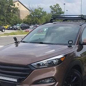 Nilight 2PCS Magnetic Base LED Light Bar Mounting Brackets, Powerful Sucker Holder for Bottom-Mounted Offroad Work Auxiliary Lamps Mounts on Hood A-Pillar