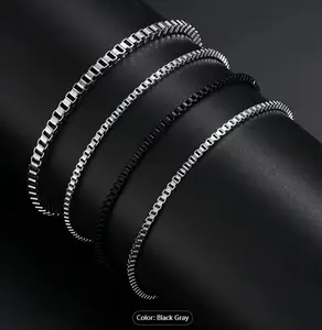 4pcs Set Stainless Steel Link Bracelets, Vintage Fashion Unisex Casual Chain Wristbands, Stackable Gift for Son, Father, Boyfriend, Ideal for Halloween, Christmas, New Year