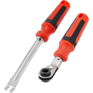 Adjuster Tool Set 5/16' Double Square Reversible Ratcheting Wrench Reversible Mechanism for Easy Adjustments Durable Precision Adjuster for Trucks Trailers and More