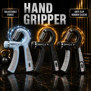 2026 Adjustable Hand Grip Strengthener with Counter, Forearm Trainer, Finger Wrist Exerciser, Portable Grip Trainer for Home Gym Fitness