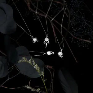 【891】Promotional Event Unique Zodiac Significance Synthetic Moissanite Necklace - Personalized Birthstone & Zodiac Sign Jewelry, Luxury Gift for Women, Anniversary/Birthday Gift