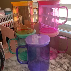 17oz glass jelly mugs