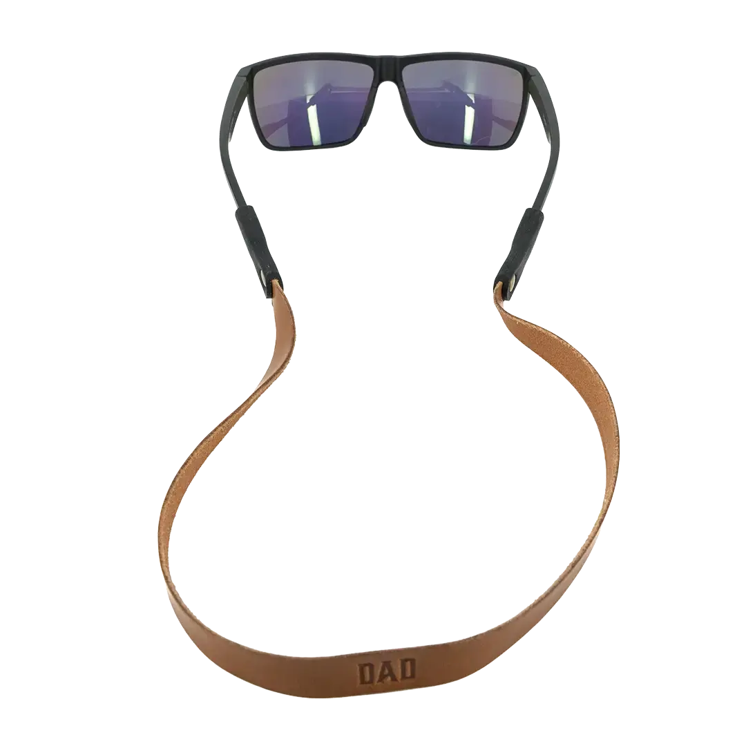 Full-Grain Leather Motorcycle Sunglass Strap - 18in Length, Classic Design, Slip-Resist, Secure Fit, Automotive & Motorcycle Protection Accessory