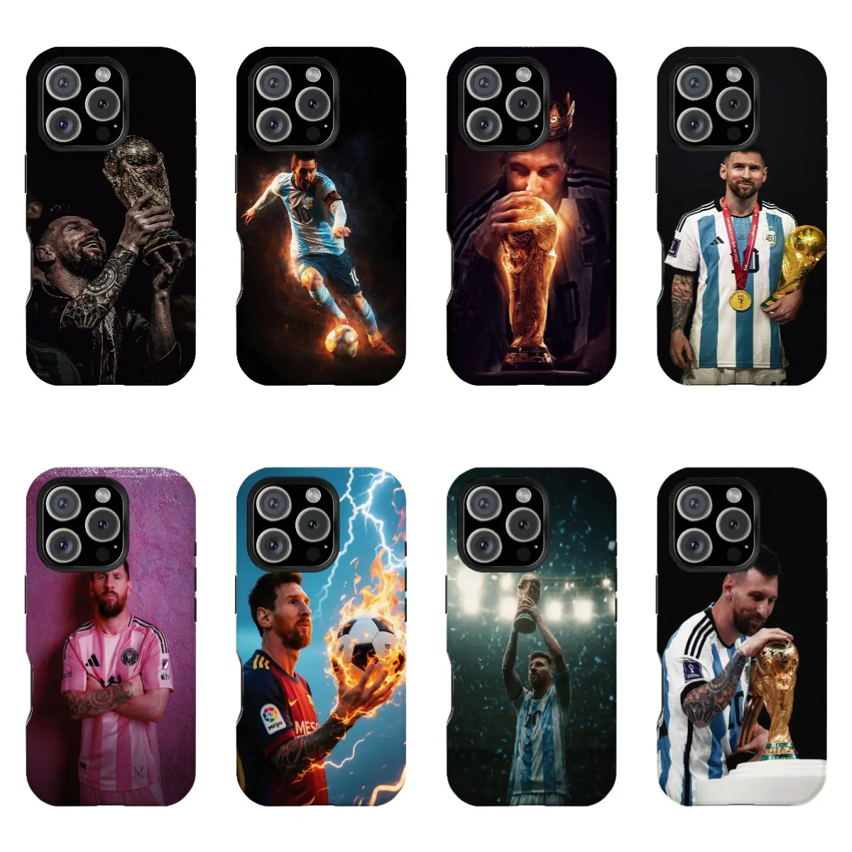 football player Lionel Messi Double-layer durable phone Cases For iPhone 17 16 15 14 13 12 Promax Pro Plus, hard shell protection ,Unique design,best Gift