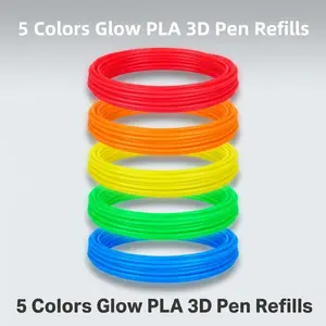 Pla 3D Printing Filament, Glow-In-The-Dark 1.75mm X 25m, Kids DIY Art Supplies, Educational 3D Art Material, Perfect for Creative Projects