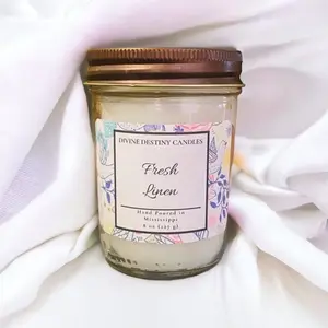 Fresh Linen Odor Eliminator 8 oz Candle