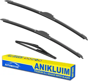 26"+17" Wiper Blades with 12" Rear Wiper Blade Set Replacement for 2013-2021 Nissan Pathfinder 2014-2023 Nissan Rogue Windshield Wipers Original Factory Quality (Pack of 3)