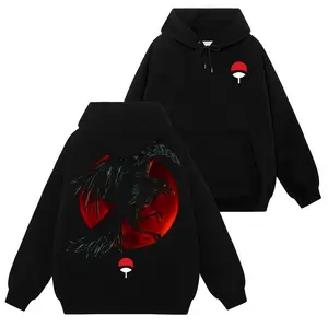 [Uchiha Fashion] Limited Crow Moon Itachi Uchiha - Naruto Shippuden #80 Hoodie T-Shirt Sweatshirt, Retro Vintage Unisex Graphic 90s Cotton, Gift For Wibu, Anime Manga Y2K Streetwear