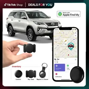 Magnetic Smart Tracking Tag GPS Tracker for Car Works with Apple Find My iOS Only Mini Trackers Device with Weatherproof Magnetic Case No Monthly Fee Best Hidden GPS Trackers Anti Lost Device