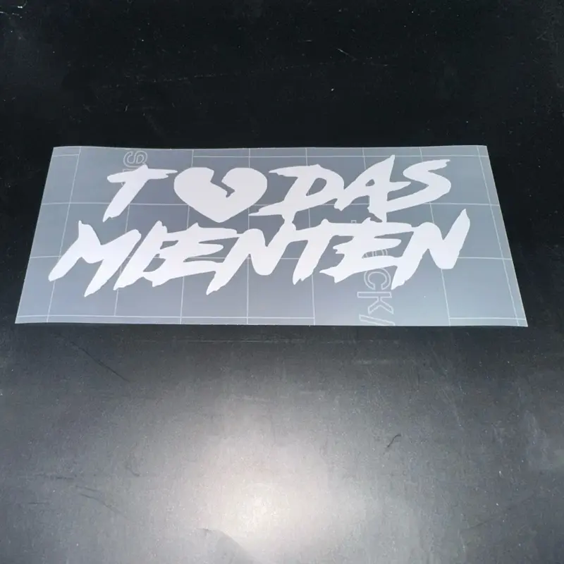 Mienten Decal measuring 5.25in wide and 2.17in tall
