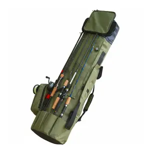 Durable Oxford Cloth Fishing Pole Bag, Multi-Functional Rod Reel Carrying Case, Ideal Large Storage Solution for Travel & Gifts, Fishing Gear
