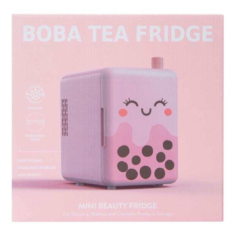 Boba Tea Mini Beauty Fridge for home and office and for make up products skin care drinks cosmetic product storage