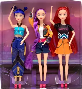 2025 New 11.5'' Demon Hunters Doll,Made to Move Demon Hunters Doll,Collectible Display Figure Dolls Set,Birthday Gifts for Kids Girls Fans