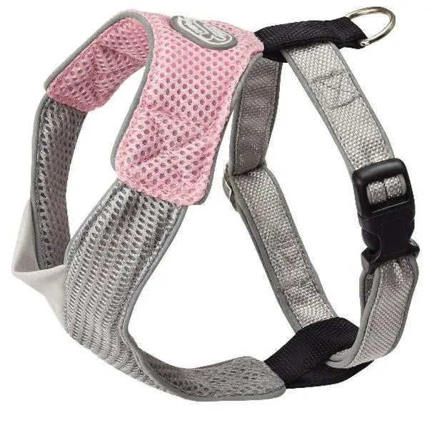Doggles HAOMMD02 Medium V Mesh Harness - Pink-Gray