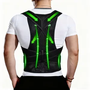 Adjustable Posture Corrector Back Brace for s - Full-Body Upper & Lower Back Support with Lumbar Belt & Shoulder System, Bracing for, Daily Posture Improvement (Men & Women) - Comfortable Textile Material