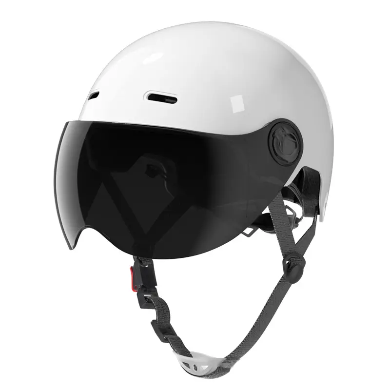 Standard GB811 Adult All-Season Half Helmet - Lightweight ABS Shell, UV Protection, Adjustable Strap for Adjustable Fit, Breathable, Dustproof, Wear-Resistant, 29*19cm, for Motorcycles, Casual Rides, Daily Commutes