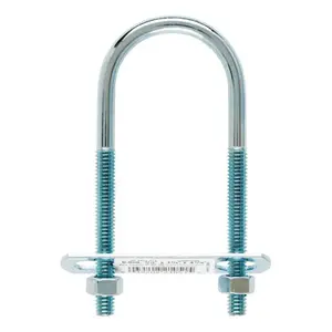 212 MAIN Hampton 02-3451-313 Zinc Steel U-Shaped Bolt, Pack of 10, with Precise Dimensions 0.312x1.75x4.19in, for Sailing, Water Sports