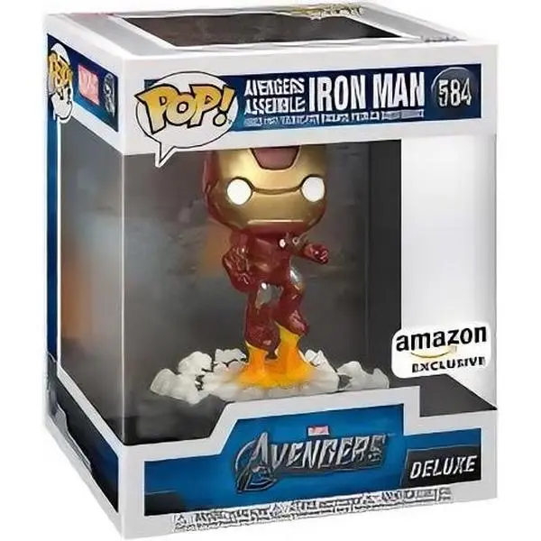 Funko Pop! Marvel Avengers Iron Man #584 Amazon Exclusive Deluxe Edition Collectible Figure