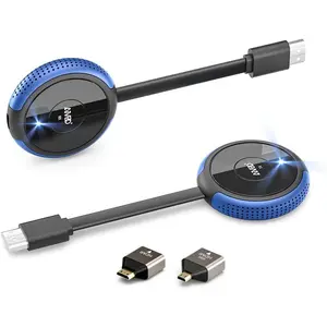 HDMI Transmitter and Receiver 4K, 2.4 & 5G, Plug & Play HDMI  Extender Smooth Casting Video/Audio for Laptop, PC,  Box, Camera, Blu-ray, DVD to , Projector, HDTV