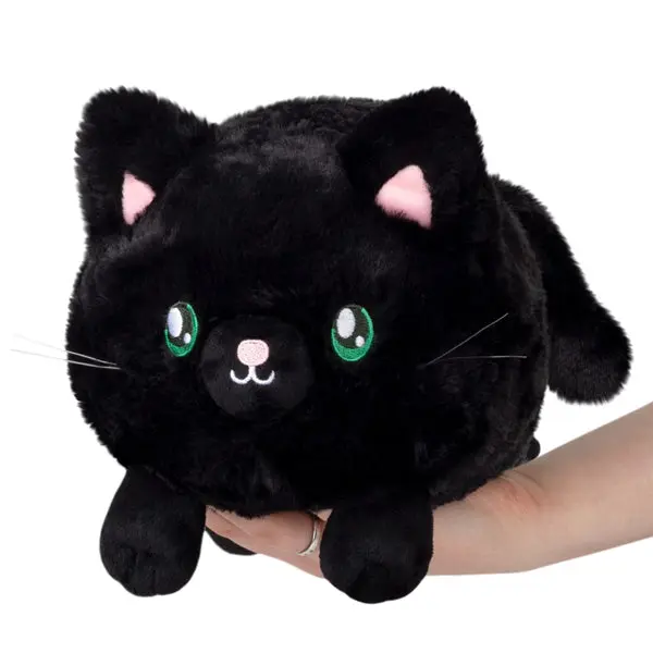 Mini Squishable Black Kitty Plush Toy