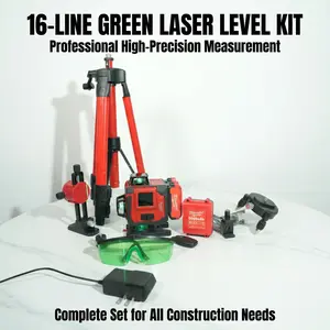 Milwaukee 16 Line Laser Level Kit One Battery Charger Jobsite Layout Tool Compact Design Electric Tool Makita Charger