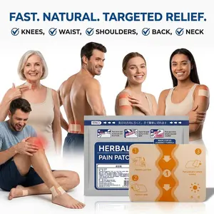 Natural Herbal Infused Heat Patches, Hypoallergenic Warming Body Care Patches for Joint Pain Relief on Knees, Back, Shoulders and Arms, Fast Acting Soothing Patch Improves Arthritis Discomfort & Muscle Soreness,