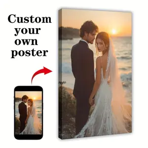 Personalized Custom Poster Art Prints: Photo On Canvas Transform Your Photos into Stunning Photo To Canvas Ideal for Home Decor Gifts Keepsakes couple office prayer room wall decor