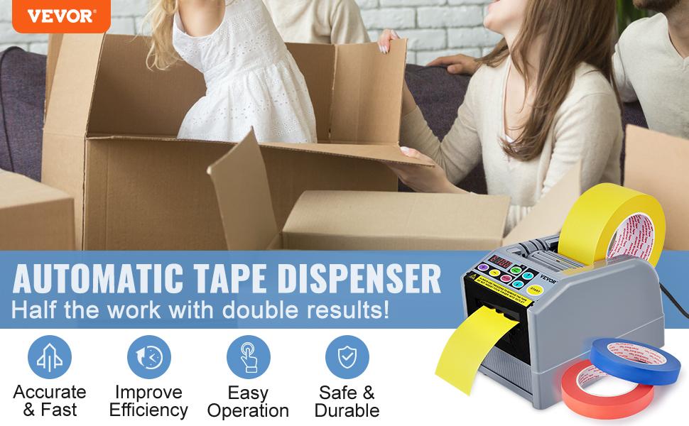 VEVOR Automatic Tape Dispenser Adhesive Electric Tape Cutter Packaging Machine Tape Cutting Machine 6-60mm Tape Width VEVOR Automatic Tape Dispenser Adhesive Electric Tape Cutter Packaging Machine Tape Cutting Machine 6-60mm Tape Width