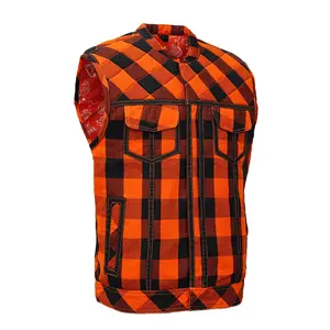 Fire Storm Flannel Motorcycle Textile Vest