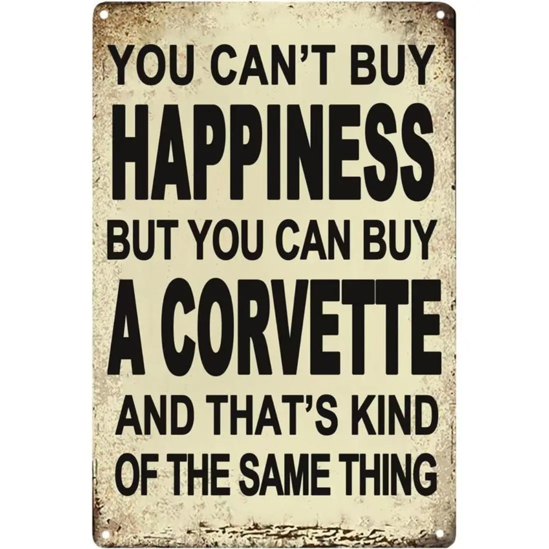 Corvette Gifts For Men, Vintage Garage Tin Signs Funny Metal Sign Car Wall Art Gaming Poster Room Accessories Man Cave Decor 2023 Home Decoration